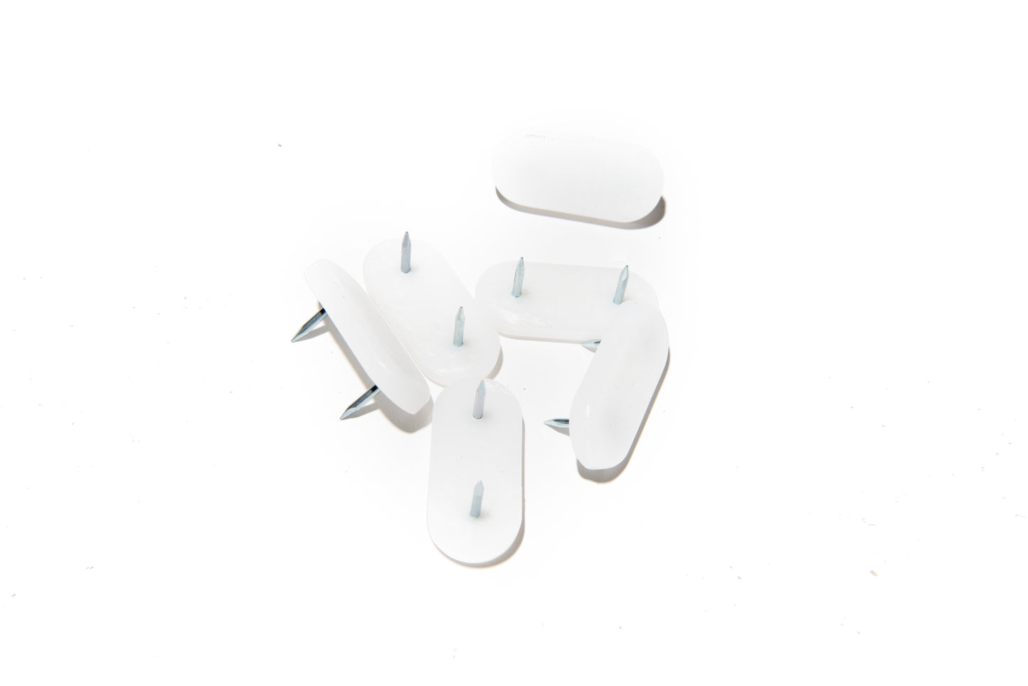 Glijnagel nylon ovaal 45 x 20 mm wit