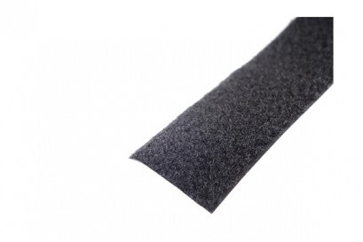 Klittenband 50 mm lus zwart zelfklevend